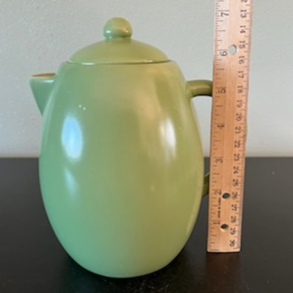 STARBUCKS Sage Jade Green Coffee Server / Teapot with Lid ~ 2011 - Picture 6 of 9